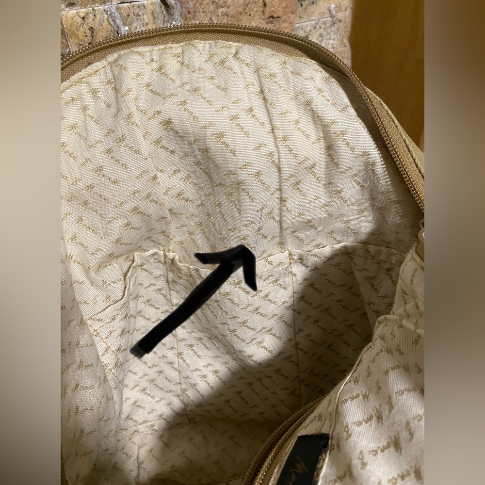 🍁🪵Neutral Canvas and Leather Satchel - Picture 6 of 6